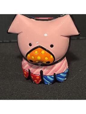 Romero Britto “Pearle” Pig Figurine Colorful Pop Art Decor